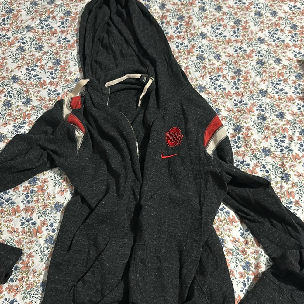 Thin Ohio state zip up